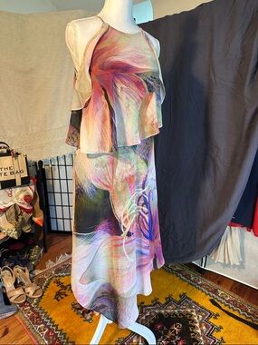 RACHEL Rachel Roy Multicolor Floral Breeze Maxi Skirt